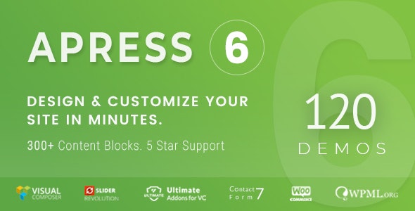 Apress v6.1.1 Nulled - Адаптивная многоцелевая тема