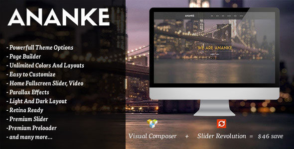 Ananke v3.9.7 Nulled - Одностраничная тема WordPress с параллаксом