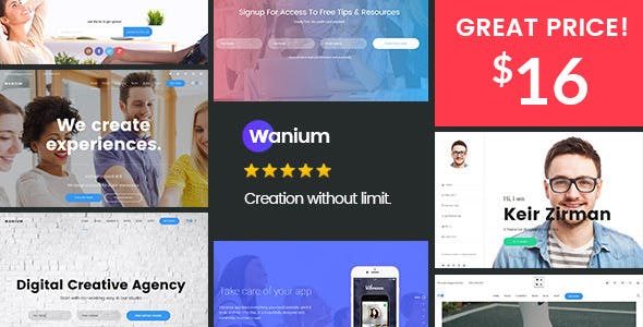 Wanium v1.8.8 Nulled - Элегантная многофункциональная тема