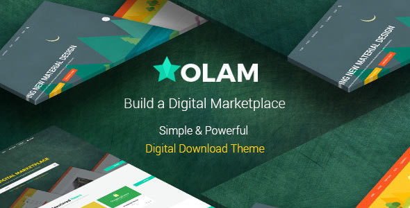 Olam v5.2.0 Nulled - Тема WordPress для простых цифровых загрузок