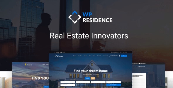 WP Residence v4.21.0 Nulled - Тема WordPress для недвижимости