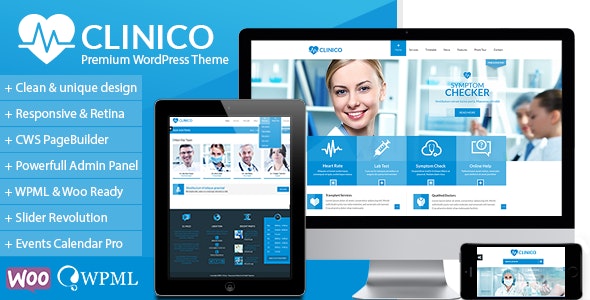 Clinico v1.8.4 Nulled - Премиум-тема «Медицина и здоровье»